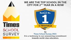 Seth Anandram Jaipuria School, Ghaziabad, ranked No. 1 in the city by Times School Survey 2022