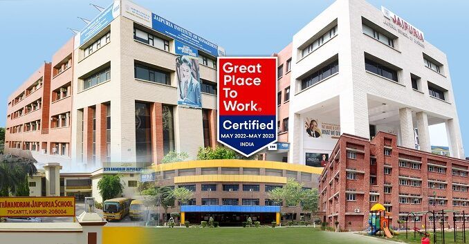 Seth Anandram Jaipuria Group of Educational Institutions certified Great Place To Work for 2nd consecutive year